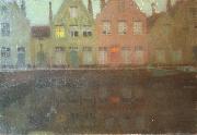Henri Le Sidaner The Quay painting